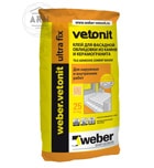 Weber Vetonit Ultra Fix клей для фасадной облицовки 25 кг