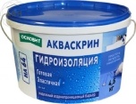Основит Акваскрин HA64 гидроизоляция готовая эластичная, 4,5 кг