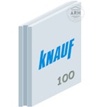 Кнауф ПГП 100 мм полнотелая пазогребневая плита