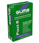 Glims Plast-R шпатлевка выравнивающая гипсовая высокопрочная 20 кг