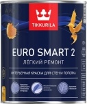 Tikkurila Euro Smart 2 краска для стен и потолка водоразбавляемая, 2,7 л