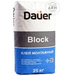 Dauer Block монтажный клей для блоков 25 кг