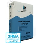 De Luxe Приор серия Зима плиточный клей 25 кг