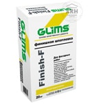Glims Finish-F шпатлевка финишная фасадная белая цементная 20 кг