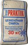 Bergauf Praktik М100 морозостойкая кладочная смесь цементная, 30 кг