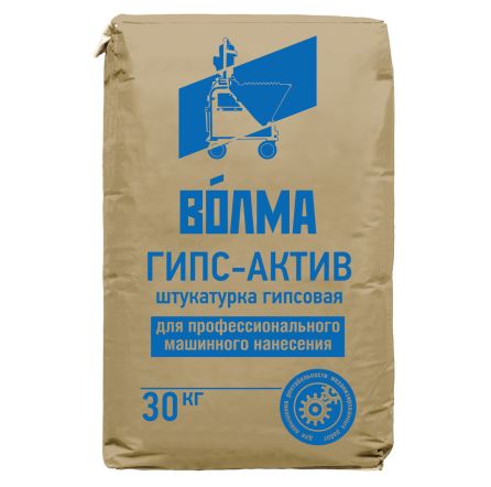 ВОЛМА Штукатурка гипсовая, Гипс-Актив, 30 кг