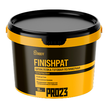 СТАРАТЕЛИ Шпаклевка полимерная финишная супербелая Finishpat 18 кг